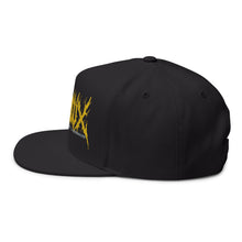 Load image into Gallery viewer, Sonilux - Black Metal Logo Flat Hat Cap