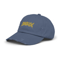 Sonilux - Distressed Dad Hat - Black Metal Logo