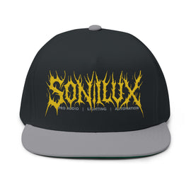 Sonilux - Black Metal Logo Flat Hat Cap