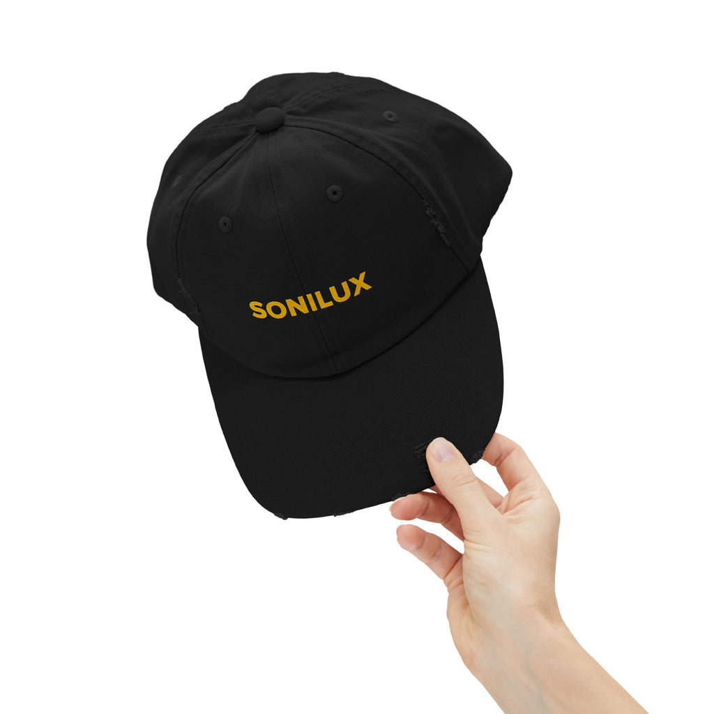 Sonilux Logo Unisex Distressed Cap (Hat)