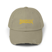 Sonilux - Distressed Dad Hat - Black Metal Logo