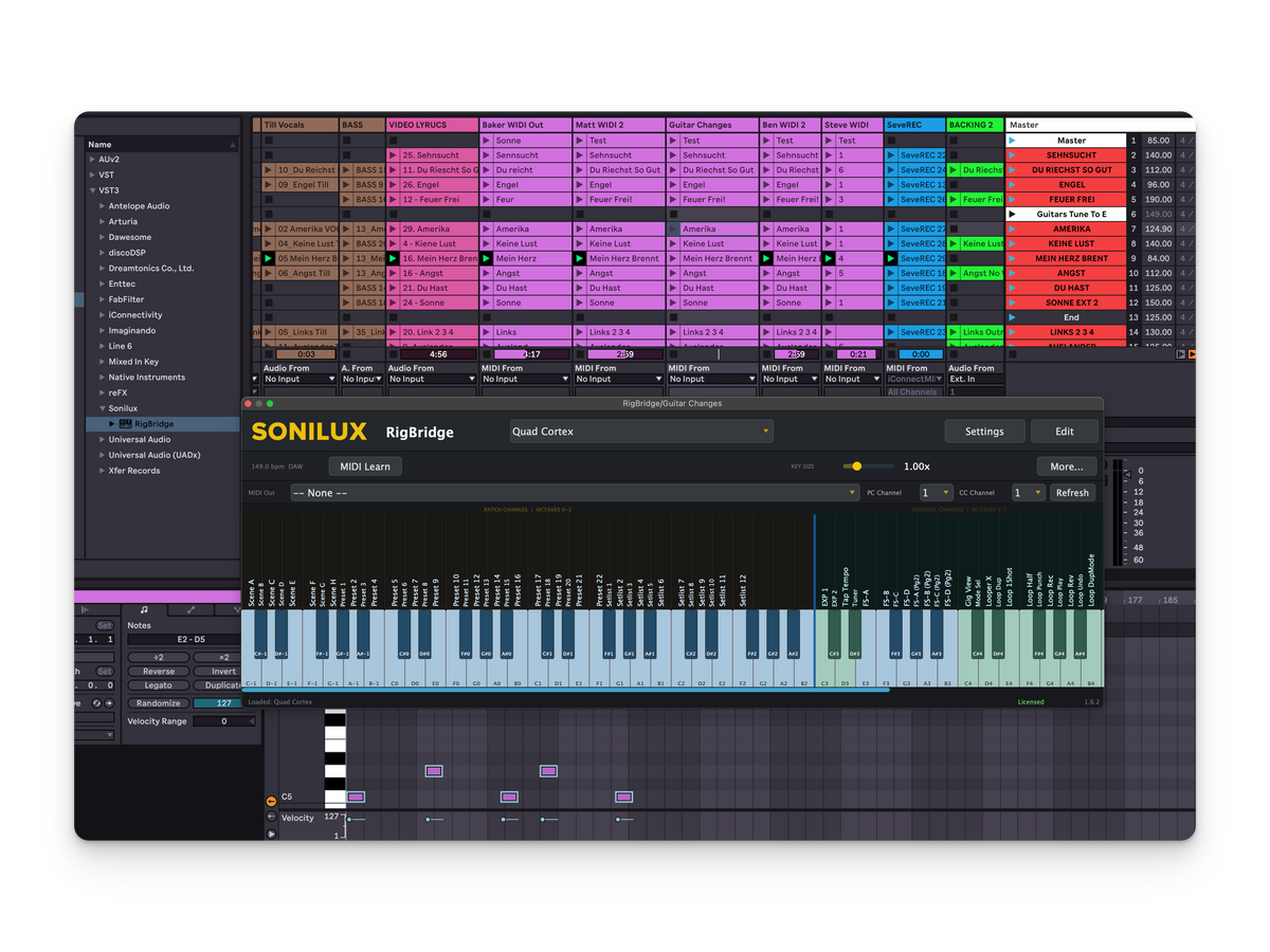 RigBridge app interface