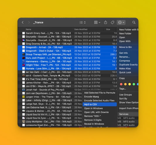 FREE: AI DJ Playlist Curator - Mp3 List to CSV for DJ's