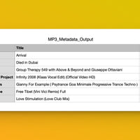 FREE: AI DJ Playlist Curator - Mp3 List to CSV for DJ's