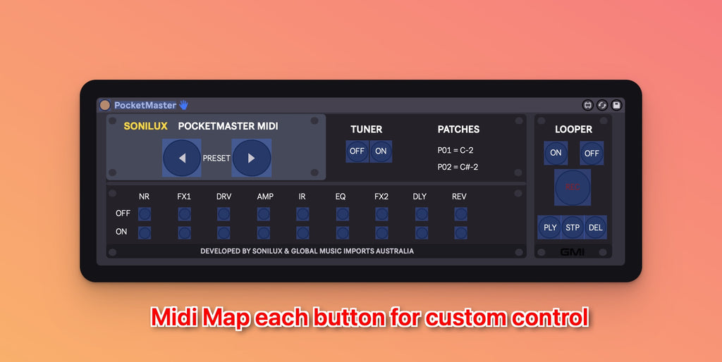 Sonicake PocketMaster Ableton Live Midi Control