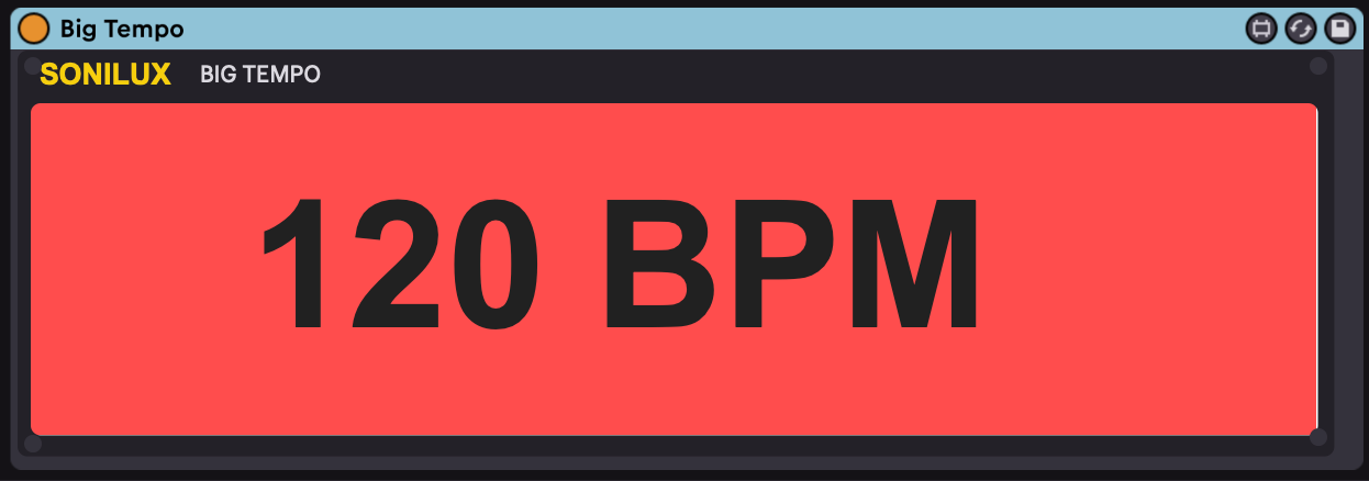 BIG TEMPO - Ableton Live Device