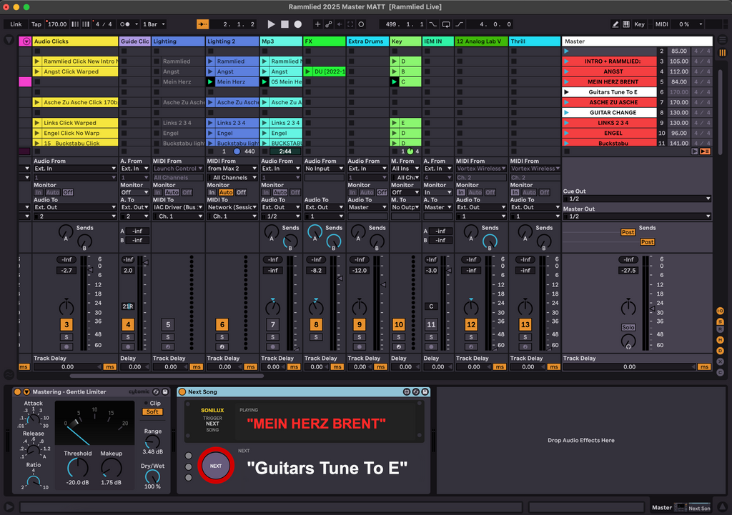 Next Song Trigger - Ableton Max 4 Live