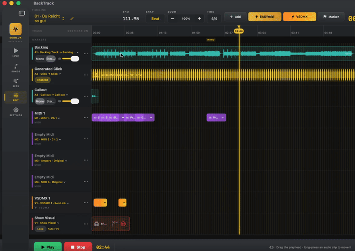 BackTrack RigBridge rig library