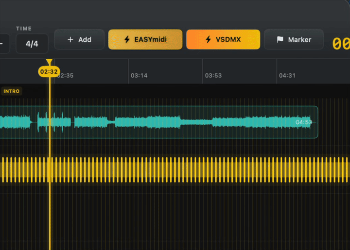 BackTrack named song markers