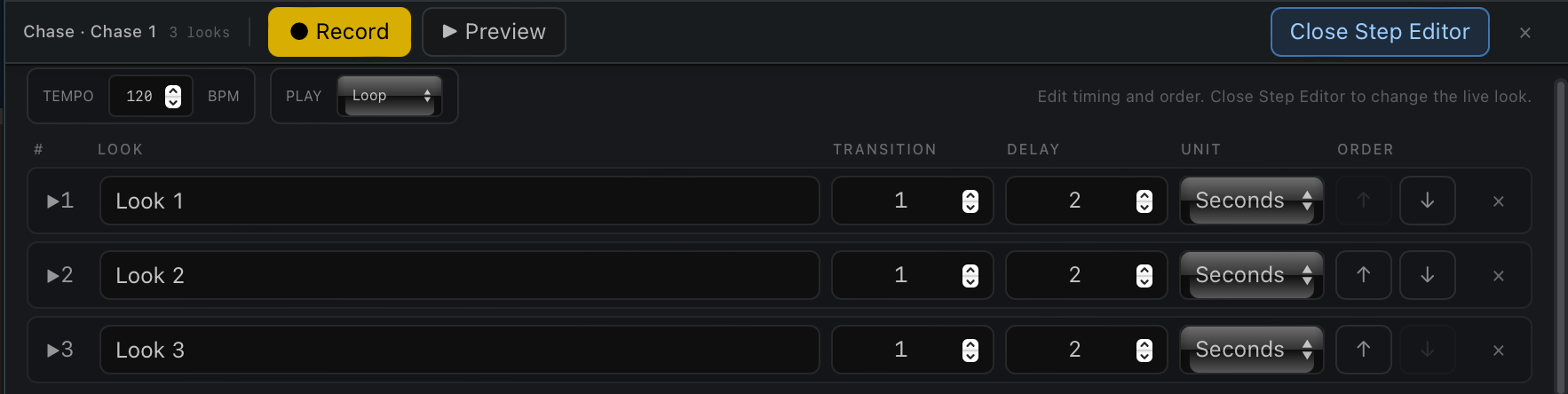 VSDMX chase recorder