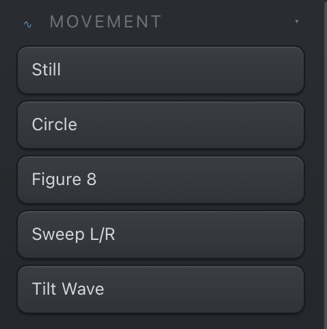 VSDMX movement automation